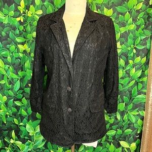 NY Collection Lace Blazer size large